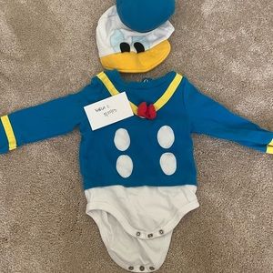 EUC DISNEY BABY DONALD DUCK COSTUME 12M
